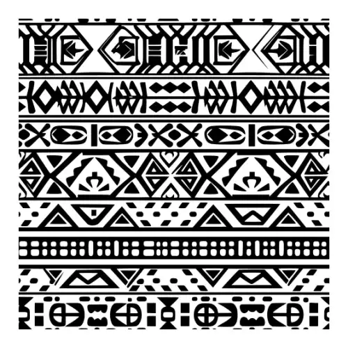 Aztec Pattern Silhouette SVG Design | SVG Files for Cricut & Print
