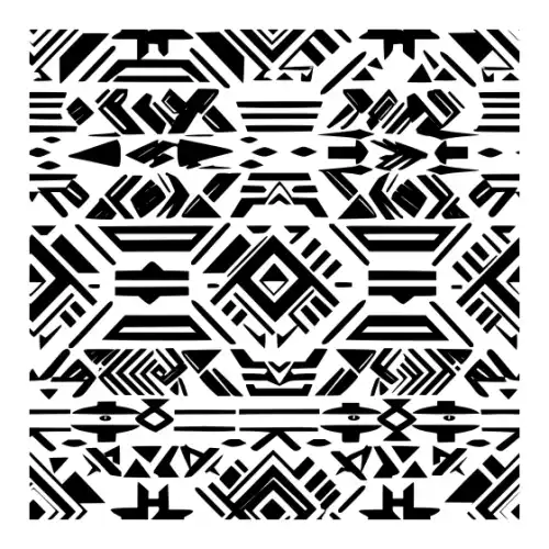 Aztec Pattern Silhouette SVG Design | SVG Files for Cricut & Print