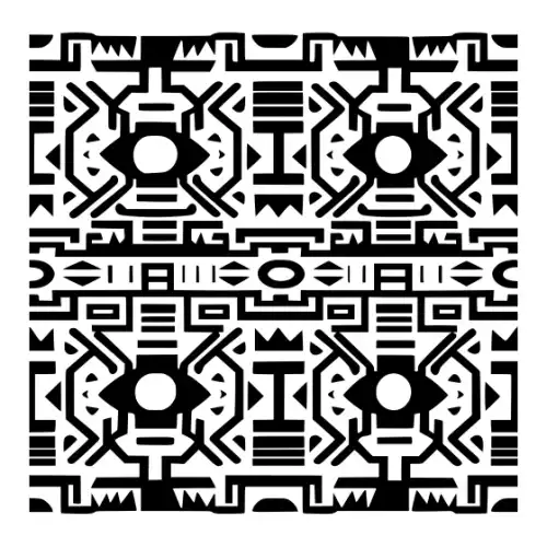 Aztec Pattern Silhouette SVG Design | SVG Files for Cricut & Print
