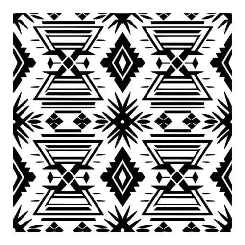 Aztec Pattern Silhouette SVG Design | SVG Files for Cricut & Print