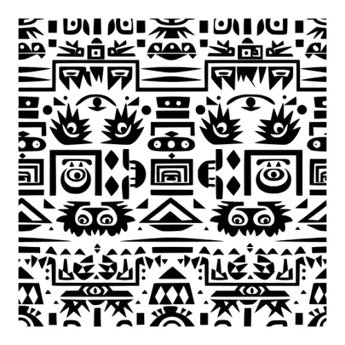 Aztec Pattern Silhouette SVG Design | SVG Files for Cricut & Print