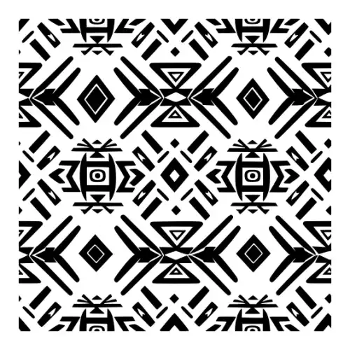Aztec Pattern Silhouette SVG Design | SVG Files for Cricut & Print