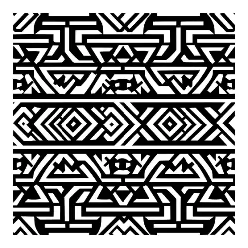 Aztec Pattern Silhouette SVG Design | SVG Files for Cricut & Print