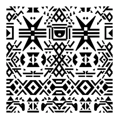 Aztec Pattern Silhouette SVG Design | SVG Files for Cricut & Print