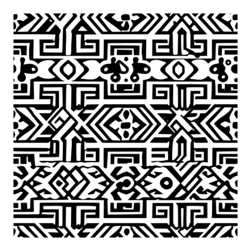Aztec Pattern Silhouette SVG Design | SVG Files for Cricut & Print