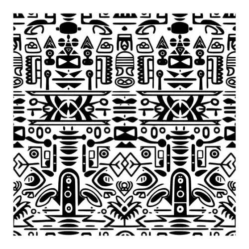 Aztec Pattern Silhouette SVG Design | SVG Files for Cricut & Print