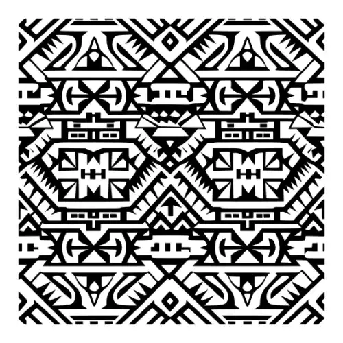 Aztec Pattern Silhouette SVG Design | SVG Files for Cricut & Print