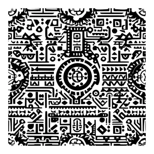 Aztec Pattern Silhouette SVG Design | SVG Files for Cricut & Print