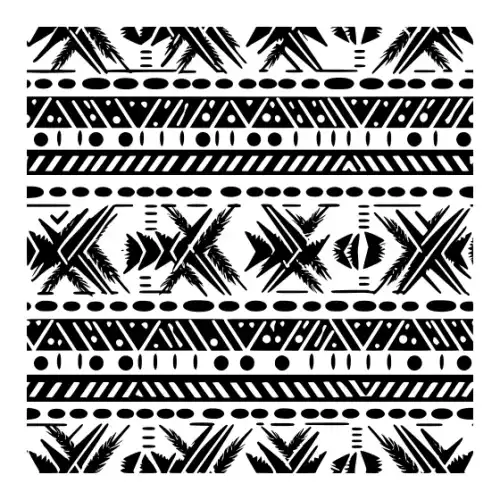 Aztec Pattern Silhouette SVG Design | SVG Files for Cricut & Print