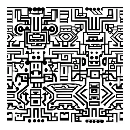 Aztec Pattern Silhouette SVG Design | SVG Files for Cricut & Print