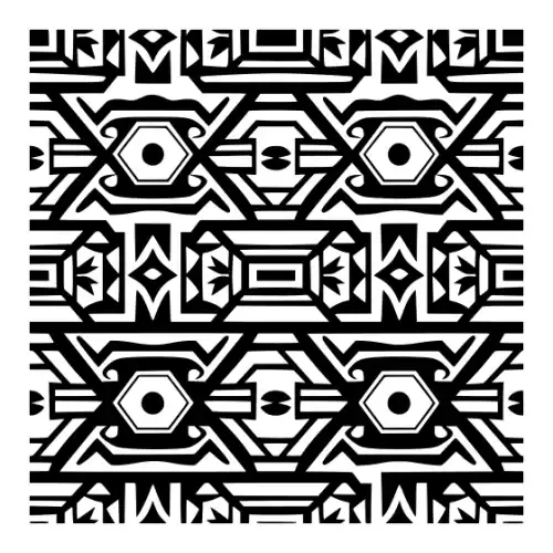 Aztec Pattern Silhouette SVG Design | SVG Files for Cricut & Print