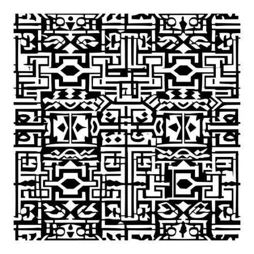 Aztec Pattern Silhouette SVG Design | SVG Files for Cricut & Print