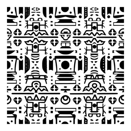 Aztec Pattern Silhouette SVG Design | SVG Files for Cricut & Print