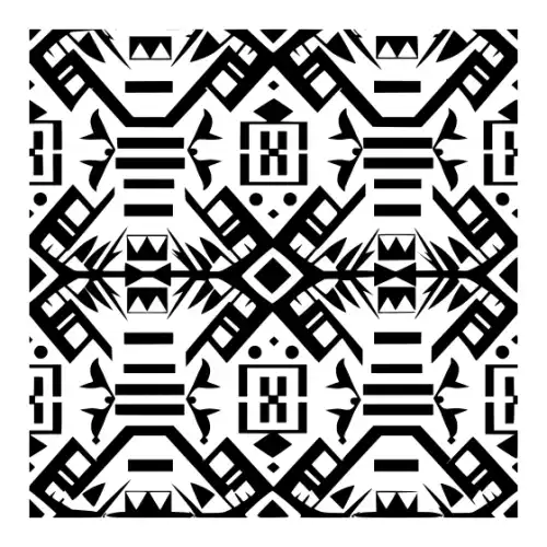 Aztec Pattern Silhouette SVG Design | SVG Files for Cricut & Print