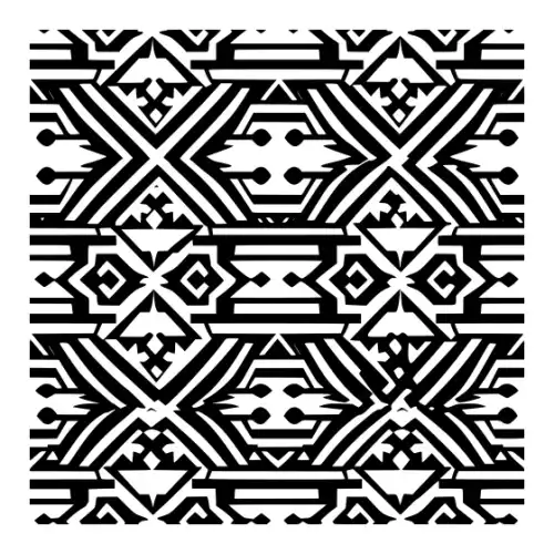 Aztec Pattern Silhouette SVG Design | SVG Files for Cricut & Print