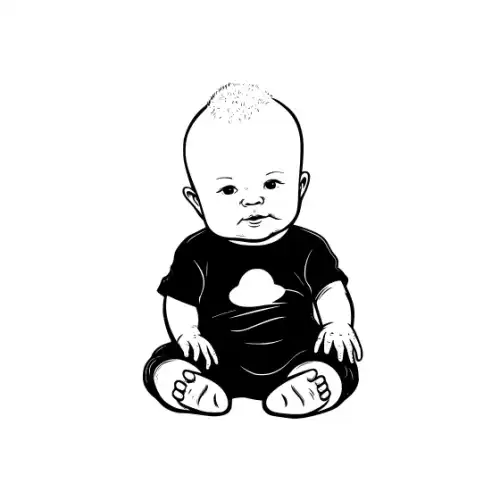 Baby Silhouette SVG Design | SVG Files for Cricut & Print