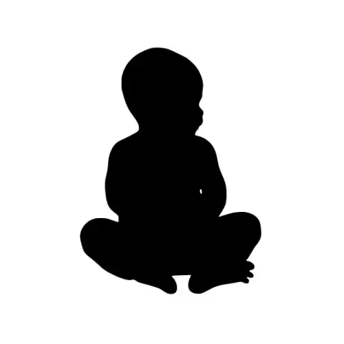 Baby Silhouette SVG Design | SVG Files for Cricut & Print