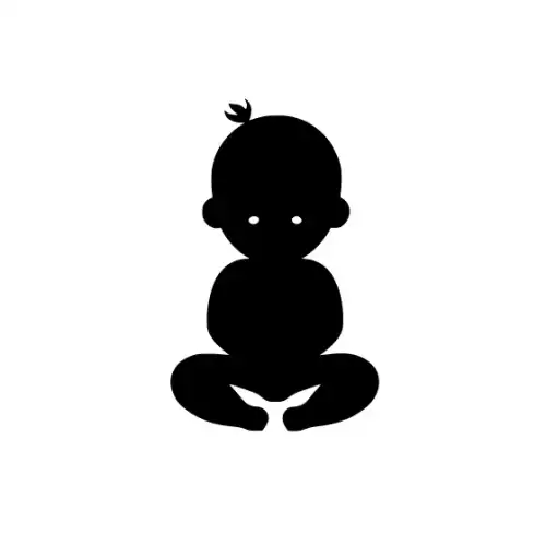 Baby Silhouette SVG Design | SVG Files for Cricut & Print
