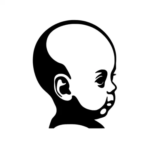 Baby Silhouette SVG Design | SVG Files for Cricut & Print