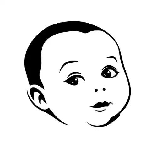 Baby Silhouette SVG Design | SVG Files for Cricut & Print