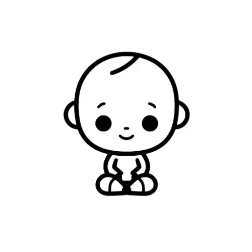 Baby Silhouette SVG Design | SVG Files for Cricut & Print