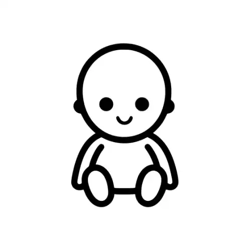 Baby Silhouette SVG Design | SVG Files for Cricut & Print