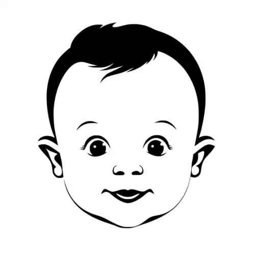 Baby Silhouette SVG Design | SVG Files for Cricut & Print