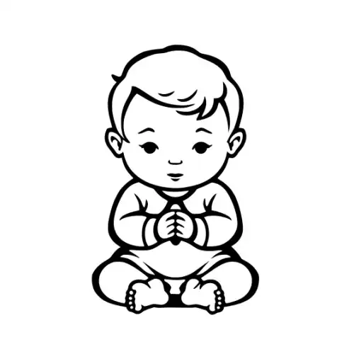 Baby Silhouette SVG Design | SVG Files for Cricut & Print