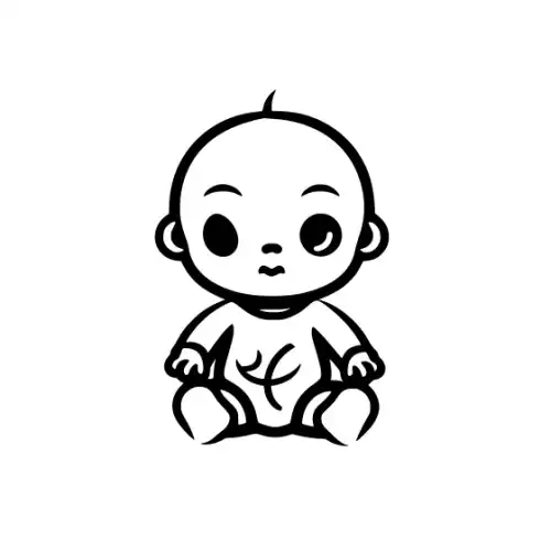 Baby Silhouette SVG Design | SVG Files for Cricut & Print