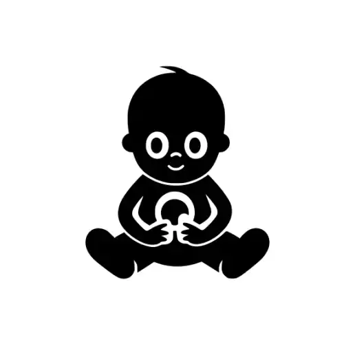 Baby Silhouette SVG Design | SVG Files for Cricut & Print