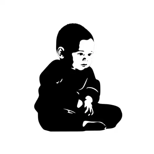 Baby Silhouette SVG Design | SVG Files for Cricut & Print