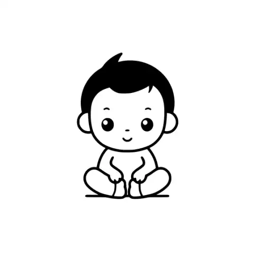 Baby Silhouette SVG Design | SVG Files for Cricut & Print