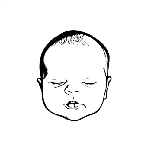 Baby Silhouette SVG Design | SVG Files for Cricut & Print