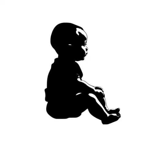 Baby Silhouette SVG Design | SVG Files for Cricut & Print