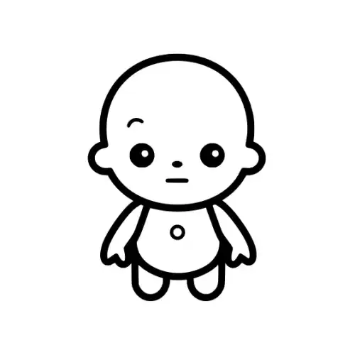 Baby Silhouette SVG Design | SVG Files for Cricut & Print