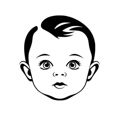 Baby Silhouette SVG Design | SVG Files for Cricut & Print