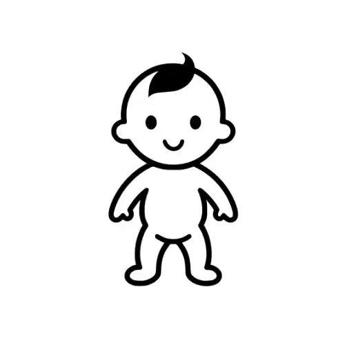 Baby Silhouette SVG Design | SVG Files for Cricut & Print