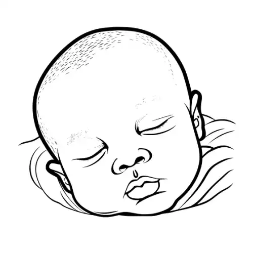 Baby Silhouette SVG Design | SVG Files for Cricut & Print