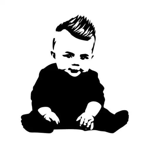 Baby Silhouette SVG Design | SVG Files for Cricut & Print