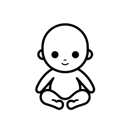 Baby Silhouette SVG Design | SVG Files for Cricut & Print