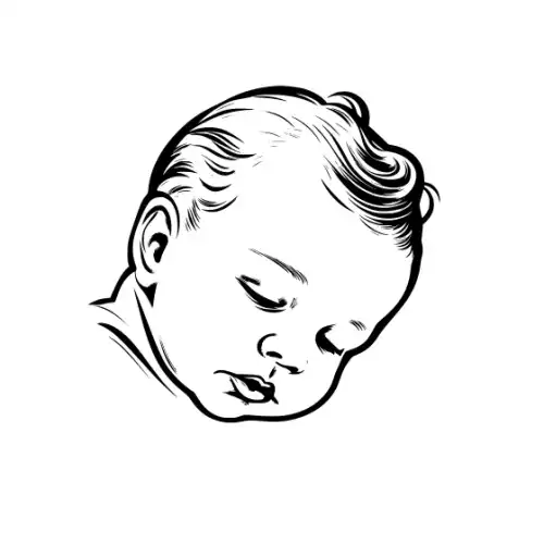 Baby Silhouette SVG Design | SVG Files for Cricut & Print