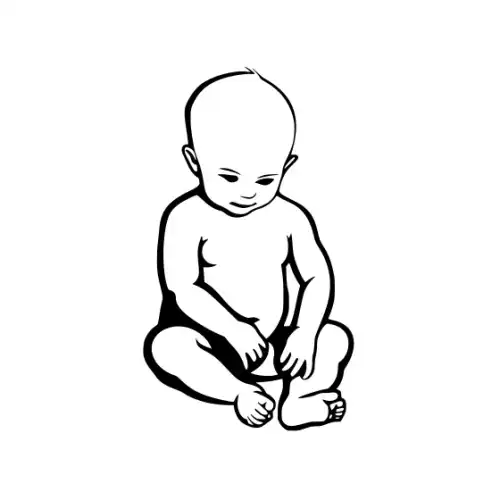 Baby Silhouette SVG Design | SVG Files for Cricut & Print