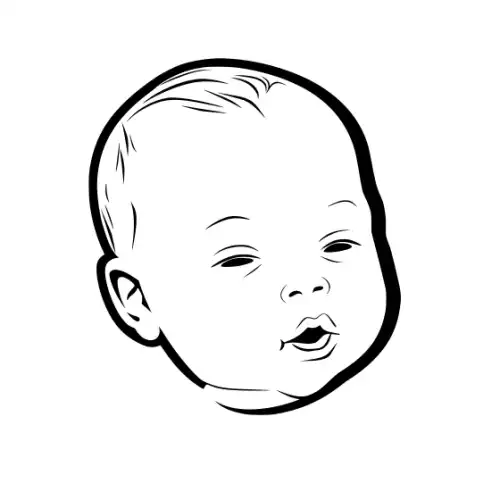 Baby Silhouette SVG Design | SVG Files for Cricut & Print