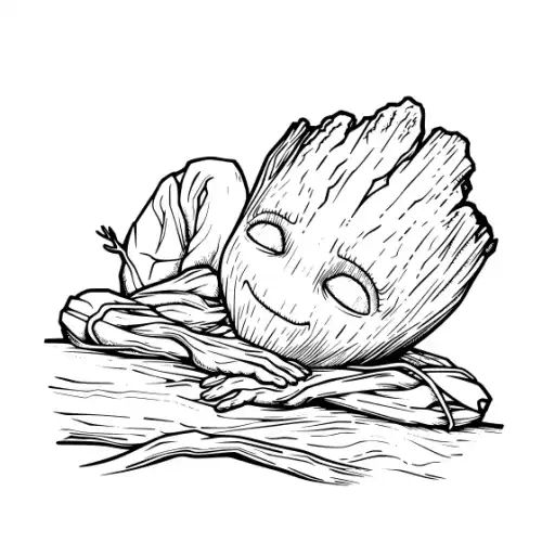 Baby Groot Silhouette SVG Design | SVG Files for Cricut & Print