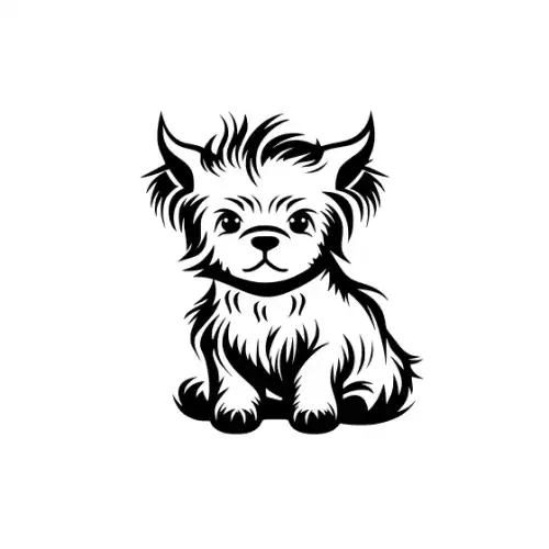Baby Highland Cow Silhouette SVG Design | SVG Files for Cricut & Print