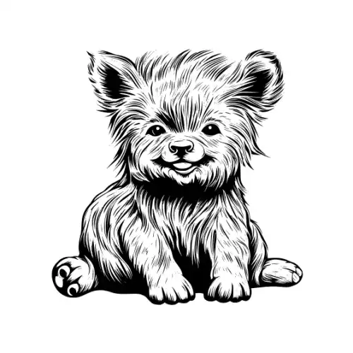 Baby Highland Cow Silhouette SVG Design | SVG Files for Cricut & Print