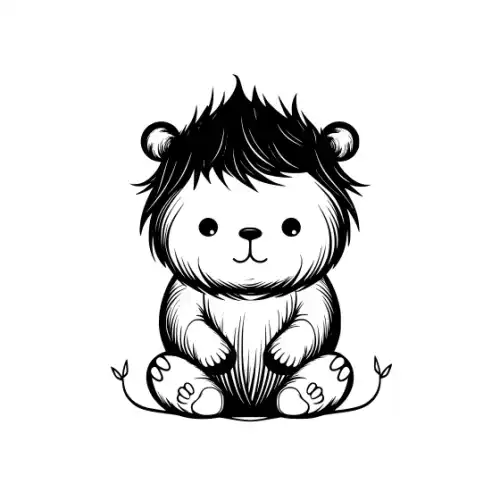 Baby Highland Cow Silhouette SVG Design | SVG Files for Cricut & Print