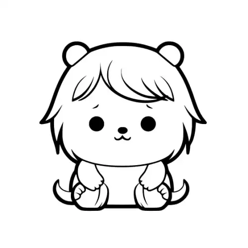 Baby Highland Cow Silhouette SVG Design | SVG Files for Cricut & Print