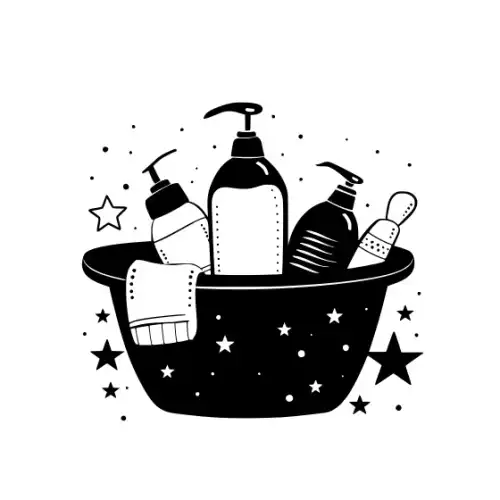 Baby Shower Basket Silhouette SVG Design | SVG Files for Cricut & Print