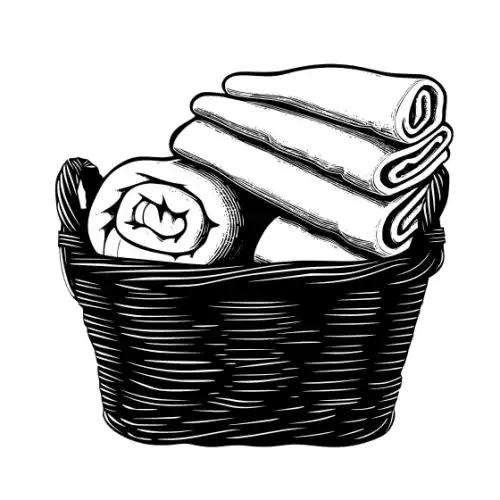 Baby Shower Basket Silhouette SVG Design | SVG Files for Cricut & Print